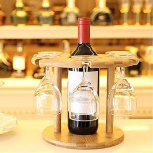 China Wooden wine glass holder bamboo hanging wine glass rack wholesale