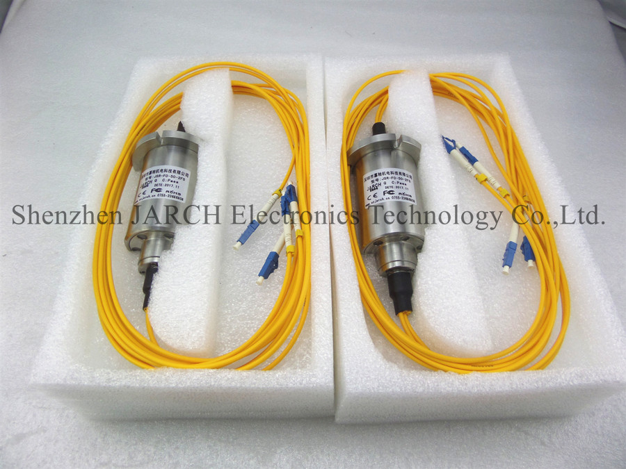 Low Speed Fiber Optic Slip Ring Single Mode Dual Fiber SC LC FC ST Connector FORJ
