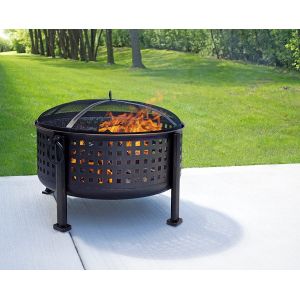 30 Inch 26.4 Pounds Portable Charcoal Fire Pit Outdoor Warming Bbq