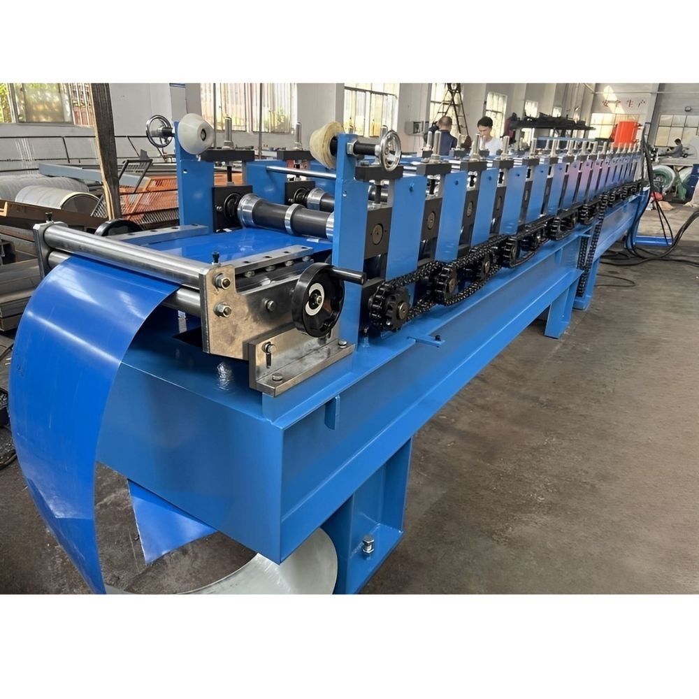 Galvanized Steel Roof Tile Ridge Cap Roll Forming Machine Metal Roof Making Machine