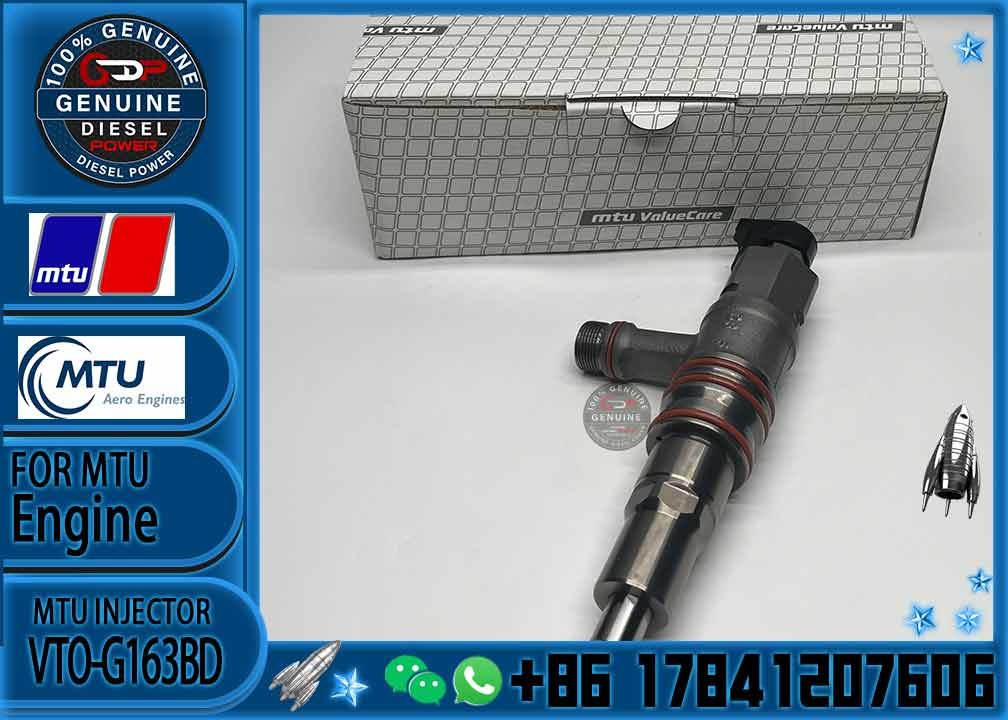 Diesel Fuel Injector VTO-G163BD 23526589 16V4000C11 EX52407500053 For MTU 4000 ENGINE