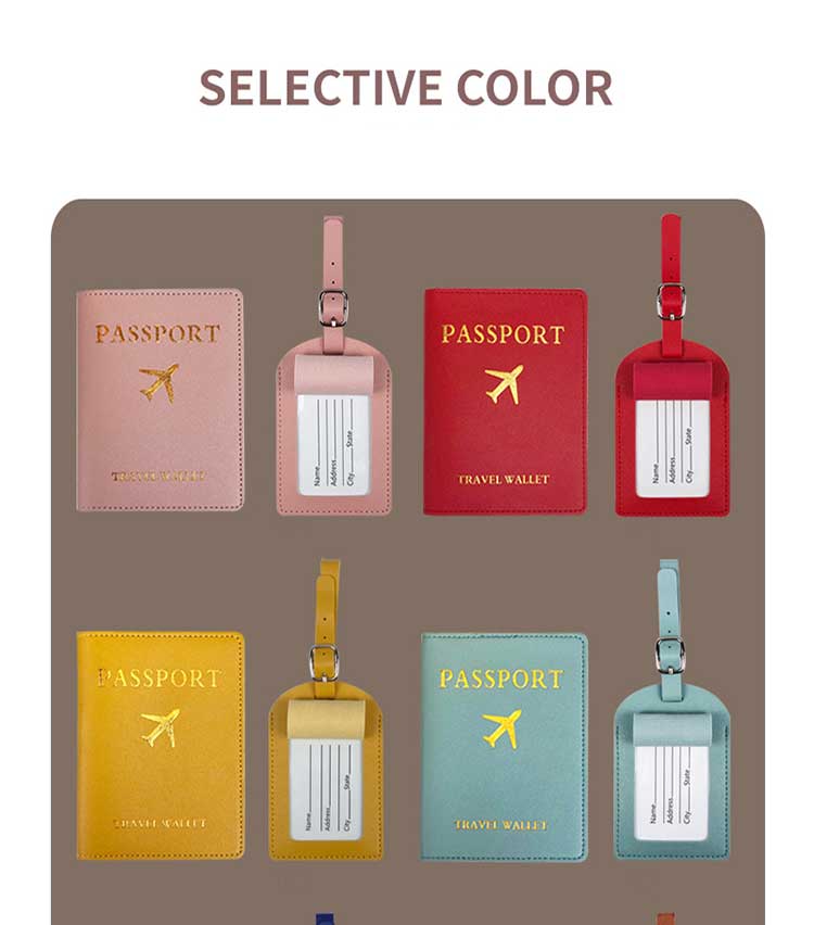 Low MOQ Mix Models Vegan Leather Passport Holder and Suitcase Tag for Smooth B2B Travel