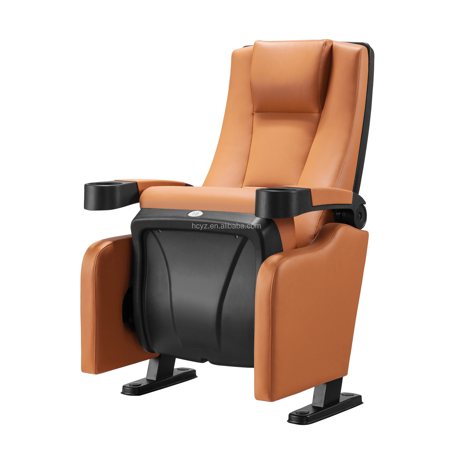 Office Building Theater Seating Durable Fabric Cover and Wooden Frame for Experience