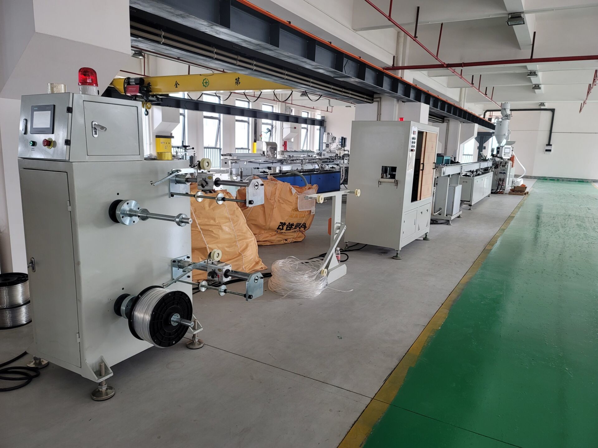 Pneumatic Braided Reinforced PU Air Hose Pipe Extrusion Machine High Pressure