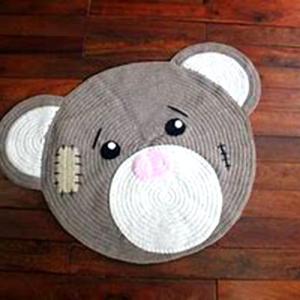 China Amazon Hot sale! Bear Shaped Placements Baby Dinner Mat wholesale