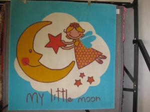 China Fairy little girl little moon Acrylic Handtufted Children Carpet Rug wholesale