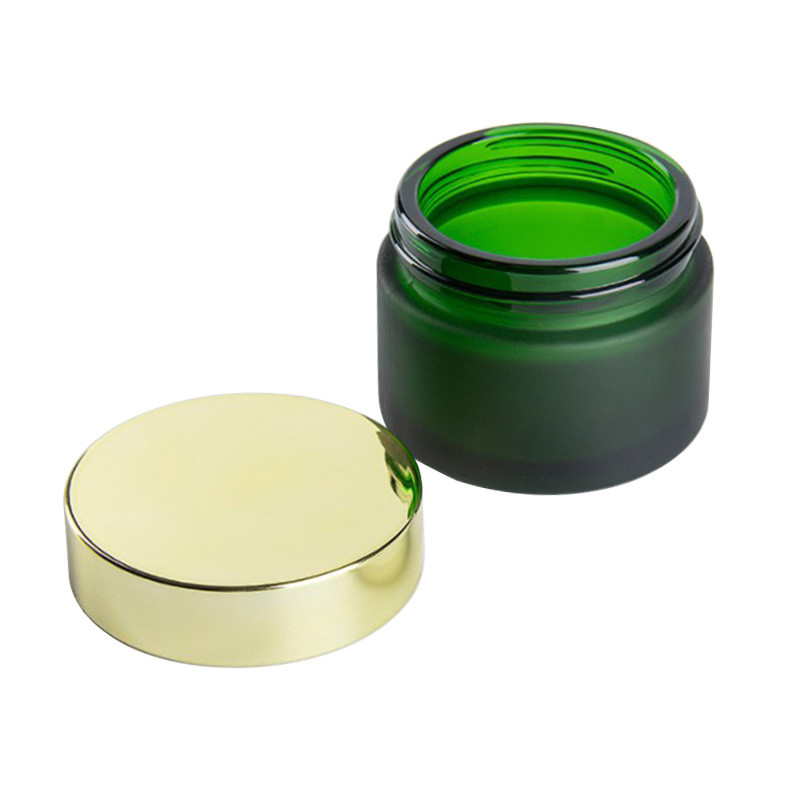 Custom Clear Green 200g 7OZ Amber Frosted Glass Jars For Candle