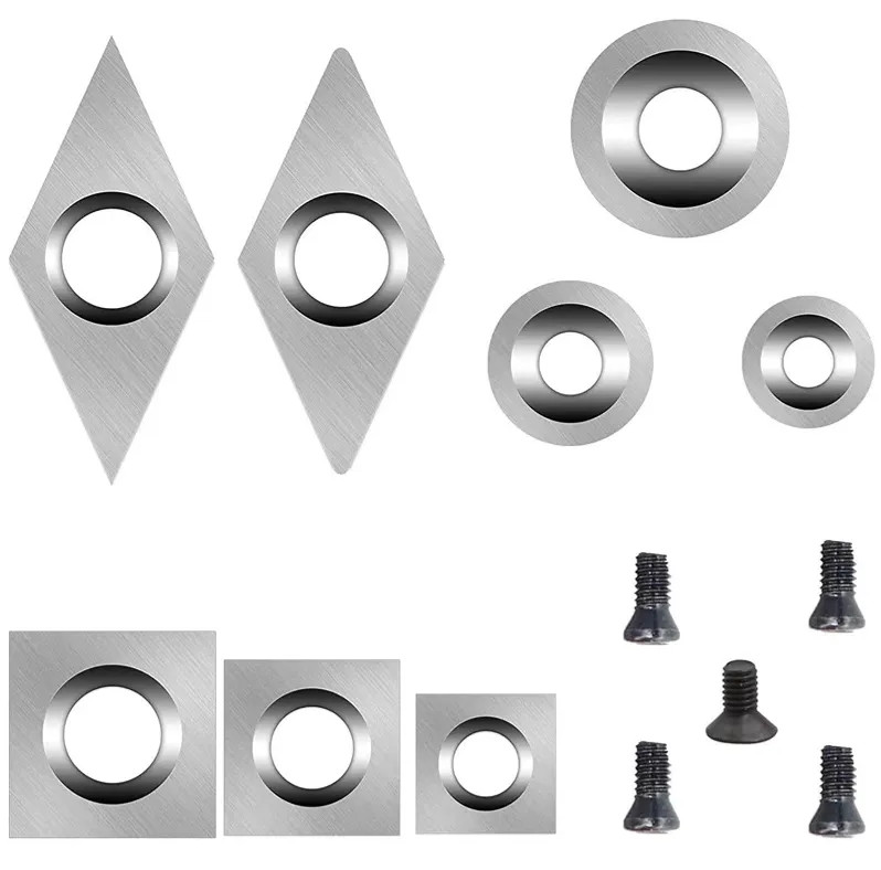 Tungsten Carbide Square Turning Inserts 15x15x2.5-30°R150