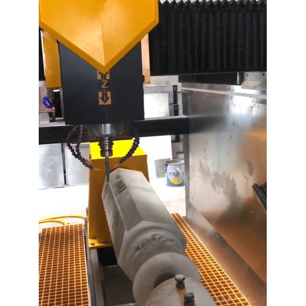 CNC Stone Carving Machine 4 Axis Precision Control System