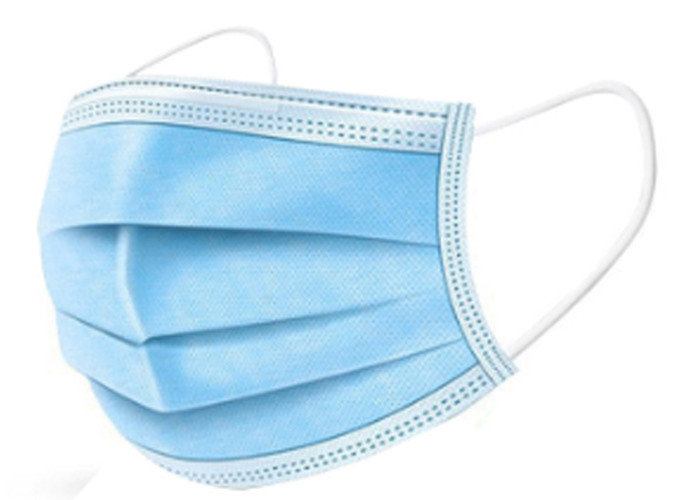 Hospital Disposable Medical PPE 17 X 9 Cm Size Disposable Earloop Face Mask