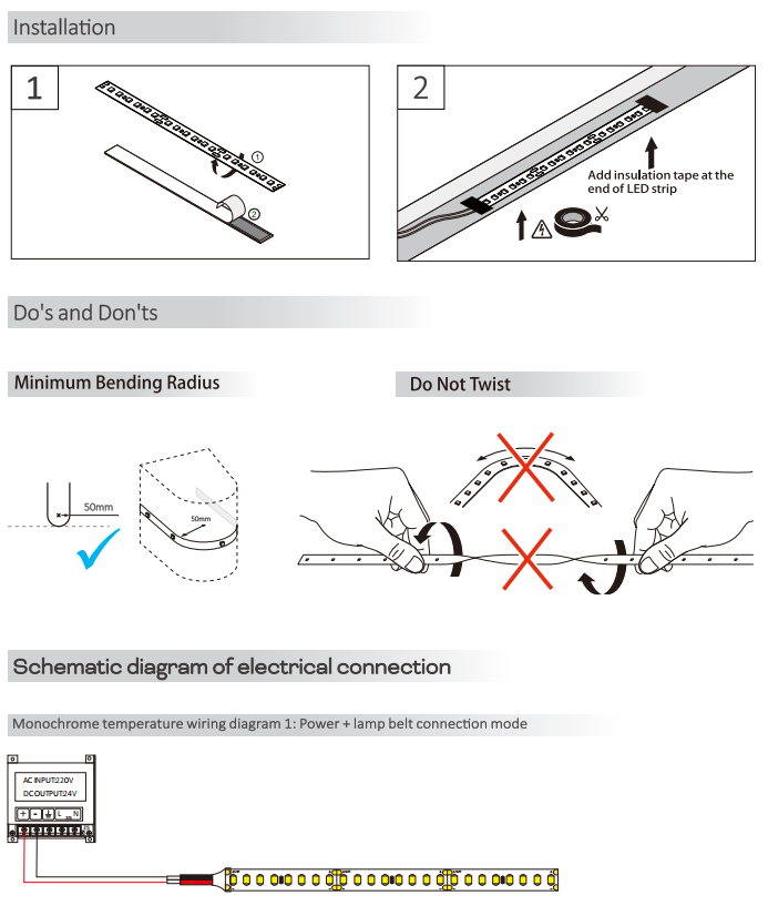 2835 Angled Series Bare LED Strip 30° / 35° IP20 2700K - 5700K LED Strip Light 24V