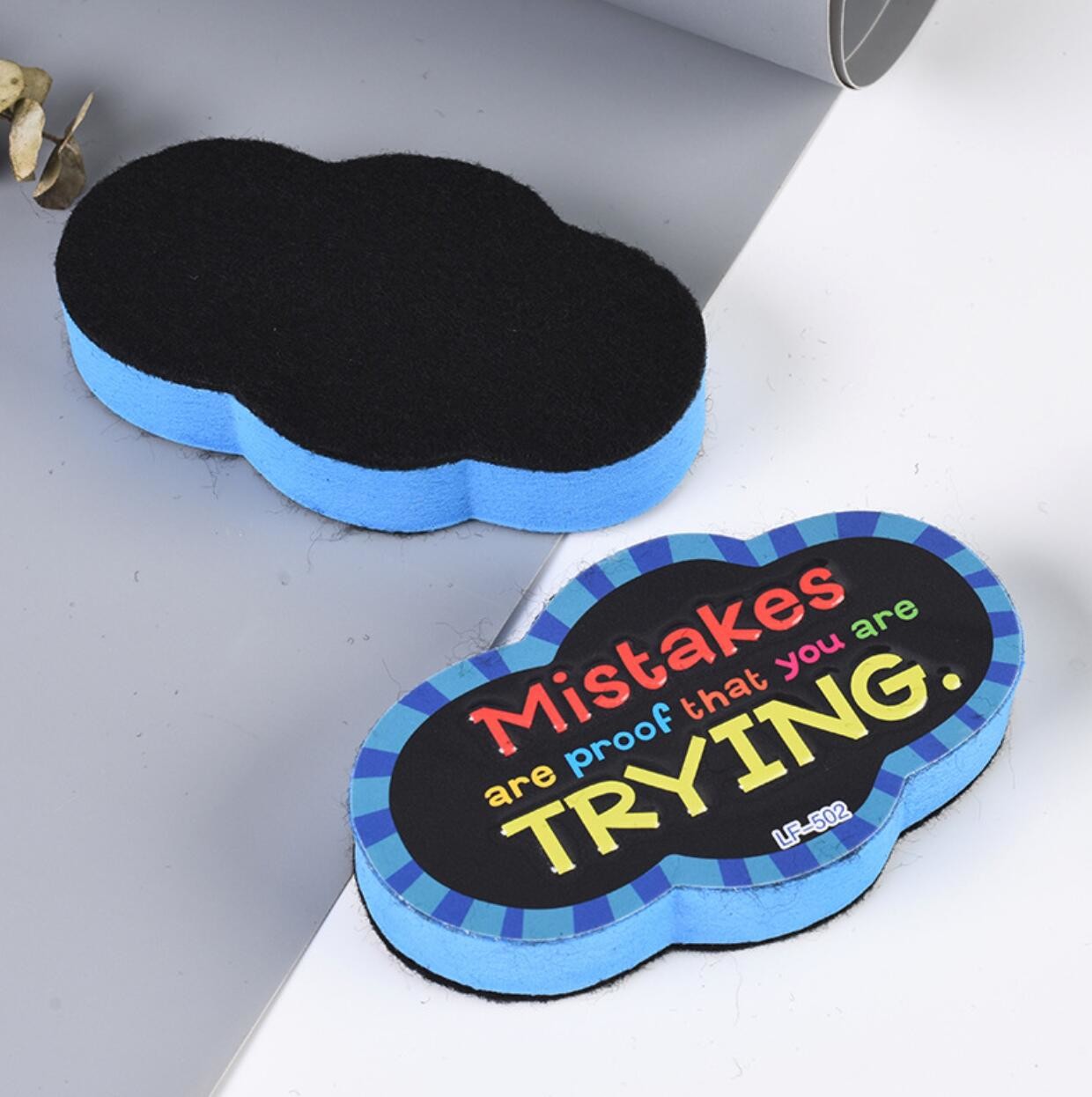 Personalised Magnetic Officeworks Whiteboard Eraser Clouds Eva