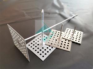 China Rockwool Insulation Fixing Pins Galvanized Steel Perforated Base wholesale