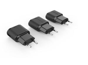 China Black CE RoHS 5V1A EU Travel Charger wholesale