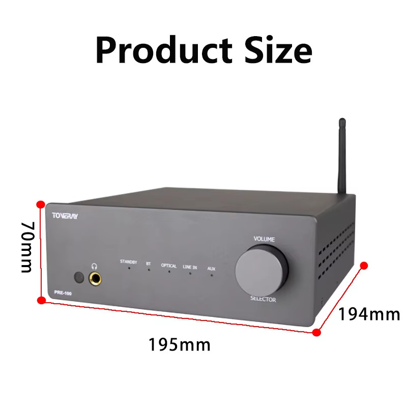 OEM Wireless Audio Power Amplifier Audio Power Amp Bluetooth Amplifier with HDMI Optical Input