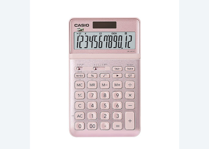 For Casio JW-200SC Fashion White collar Desktop Business Office dual Power calculator