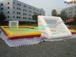 Popular Soapy Football PVC Inflatable FieId Sports Games, Water Soccer Pitch