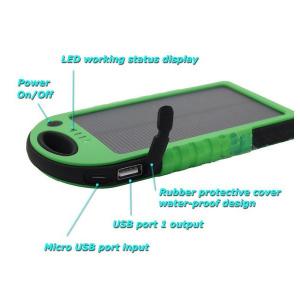 China Wireless phone charger solar charger 5000mAh double USB port wholesale