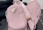 Triangle Logo Luxury Canvas Bag , Adjustable Nylon Shoulder Strap Luxury