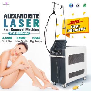 China Alexandrite Laser Hair Removal Machine ND YAG 4000W 755nm 1064nm wholesale