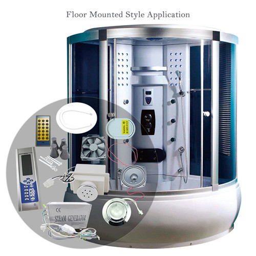 Metal Ozone 3kw Steam Generator , Steam Room Equipment Gross Weight 8KG