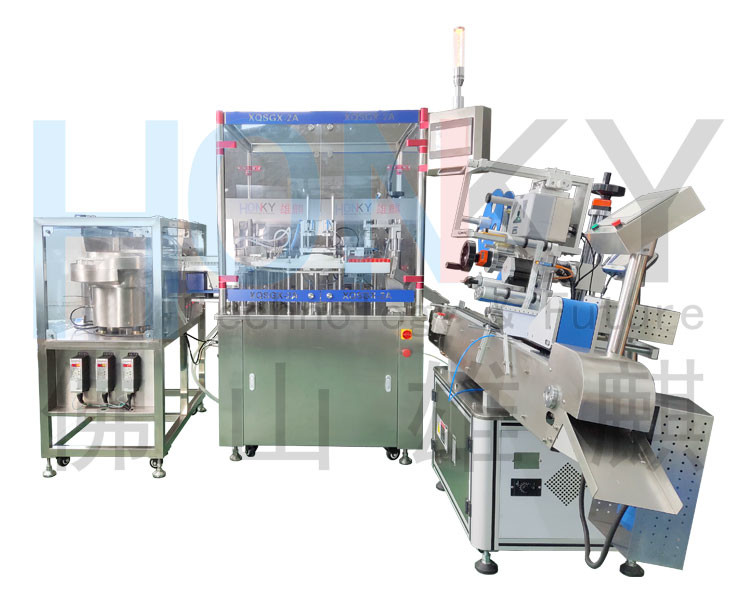 Full Automatic 10 Small Bottle Liquid Filling And Capping Machine With 60 Bottle/Min For Cosmetic Lquid Filling