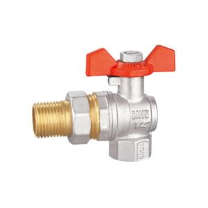China Threaded Wash Basin Brass Angle Valve Nickel Plated AV1011-MF wholesale