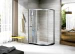Sliding door Tempered Glass Shower Enclosure Polished Frame Surface Finishing
