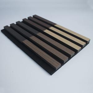 China Beech Soundproof 3D Wooden Slat Acoustic Wall Panels For Corporate Meetings wholesale