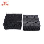 PN 92911001 Auto Cutter Parts 1.6" Black Square Foot Bristle