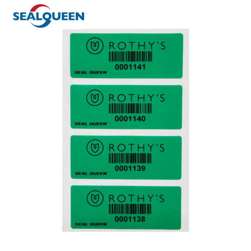 Tamper Proof Security Seal Sticker High Residue Strong Adhesive Label