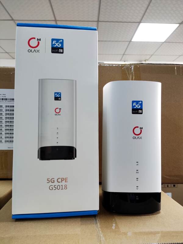 Olax 4G 5G CPE G5018 Dual Bands Enterprise 1200Mbps 5g Wifi Router with sim card slot