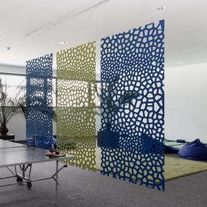 China PET Felt Polyester Fiber Acoustic Room Dividers 1220x2440mm wholesale