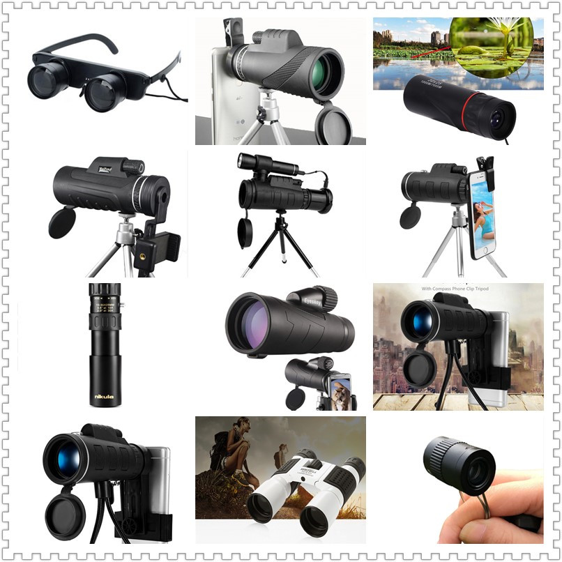 10x34 Fishing Magnifying Glasses Telescope , Super Low Vision Goggles