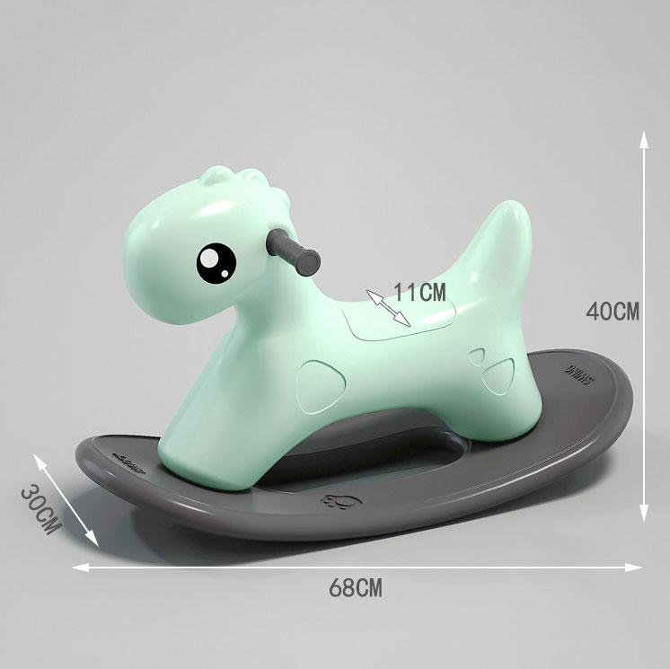 Gender-Neutral Baby Child Rocking Horse Roller Coaster Ride-on Toy Great Birthday Gift