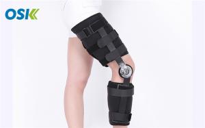 China Unisex Hinged Orthopedic Leg Braces , Open Patella Bilateral Leg Braces wholesale