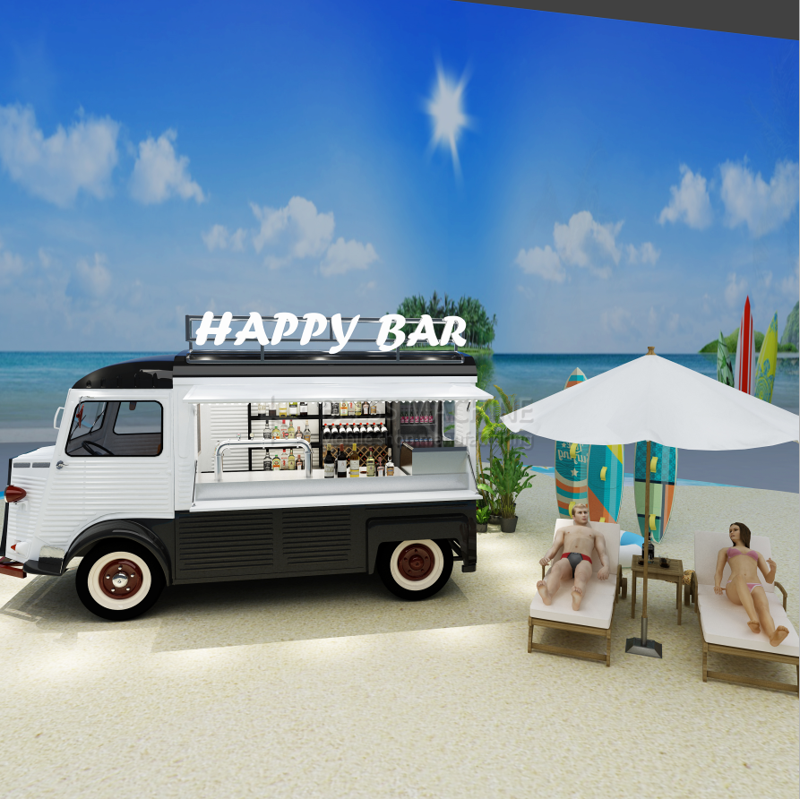 Square Style Food Tow Trailer for Mobile Snacks and Beverages in High Demand