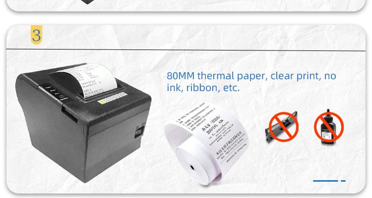 1- 80mm Kiosk Thermal X Printer Paper 80 Mm Barcode Thermal Printer Imprimante Thermique