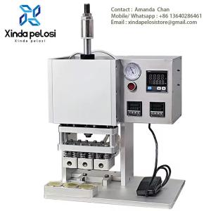 China Aluminum Foil Sealing Cup Machinery Plastic Cup Heat Press Sealing Machine For Small Can Tea Bag wholesale