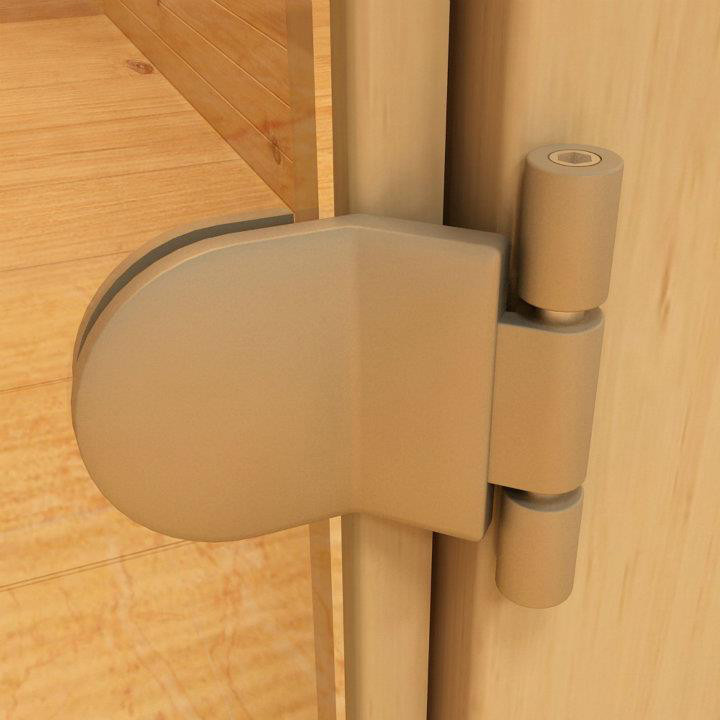 Wilda Chrome Silver Finished Sauna Door Hinges Powder Coated