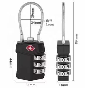 China Custom TSA Approved Padlocks Combination For Suitcases Backpacks Luggage wholesale