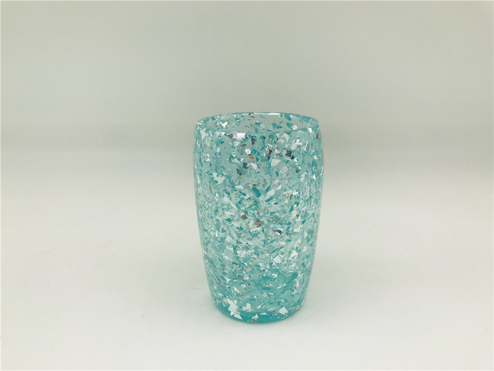 Polyresin bathroom decor olivia shape sparkle powders home supply beautiful decorative for bathroom