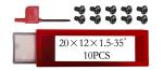10pcs/box Tungsten Carbide Woodturning Tools Integral Edge Blades