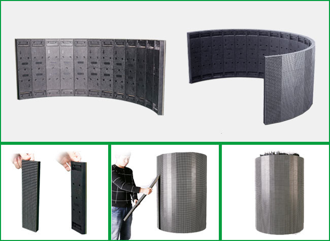 Flexible Led Curtain Display / Wall Video Screens For Advertising , 3.9mm Pixel Pitch