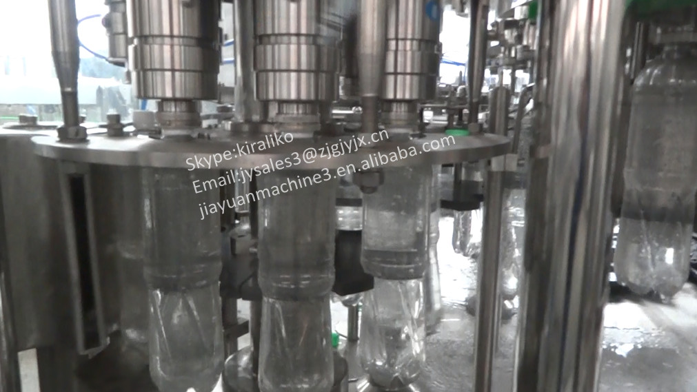 Mineral Water Juice Gas Bevarage Filling And Sealing Machine / Liquid Filling Machine