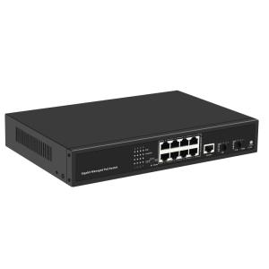 China DC 12V 2A Industrial Ethernet Switch 20Gbps 10 Port For Enteprises wholesale