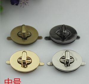 China Hot sell Factory zinc alloy hardware accessories high quality custom oval metal handbag twist lock wholesale