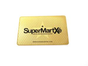China 0.3mm Thickness SS Metal Business Name Cards Customized Luxury Gold Plated wholesale