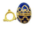 Enameled Easter Egg Jewelry Box Sparkling Rhinestones Trinket Holder Box Jewelry