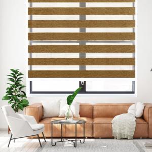 China Roller Zebra Blinds Window Shades Dual Layer Light Control For Home wholesale